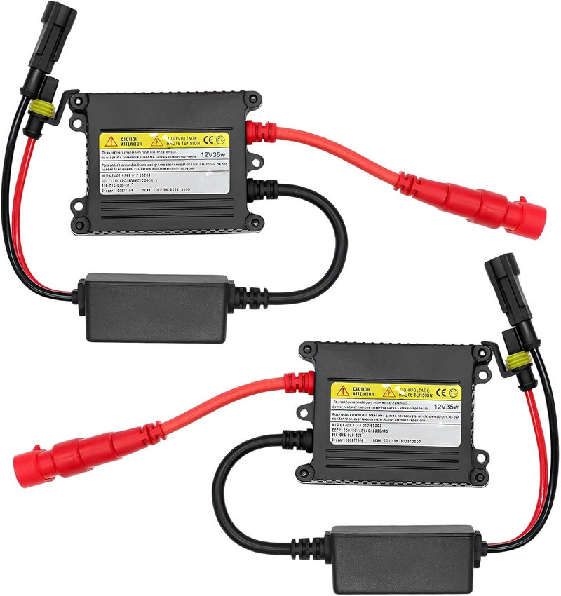 MTRPS 2 PCS DC 12V 35W Ultrathin HID Ballast, Ultra Slim Xenon Headlight Stabilizer HID Ballast Replacement, Xenon Lamp Ballasts for H1 H3 H4 H7 H11 H13 9005 9006 9007 5202 880 (35W) - Image 1